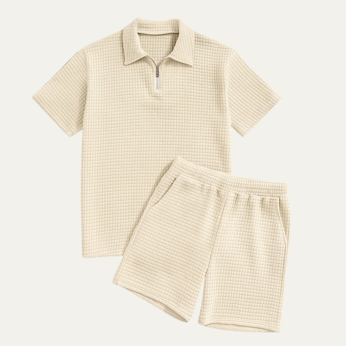 The Redford Mens's Polo & Shorts Co Ord Set
