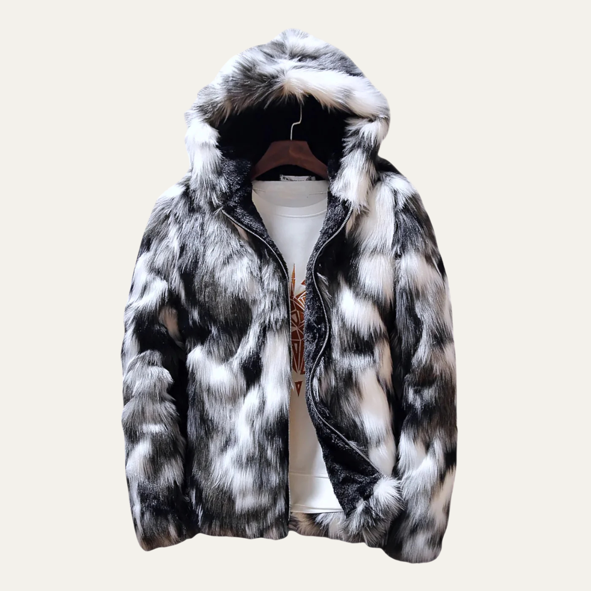 The Garda Porto Men’s Elegant Soft Fur Hooded Winter Jacket