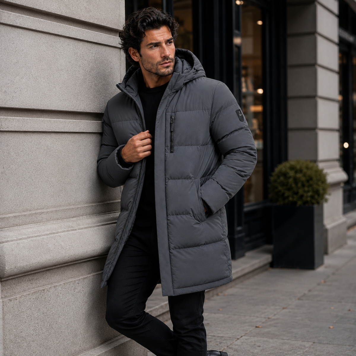 The Wickham Men's Insulated Longline Puffer Coat
