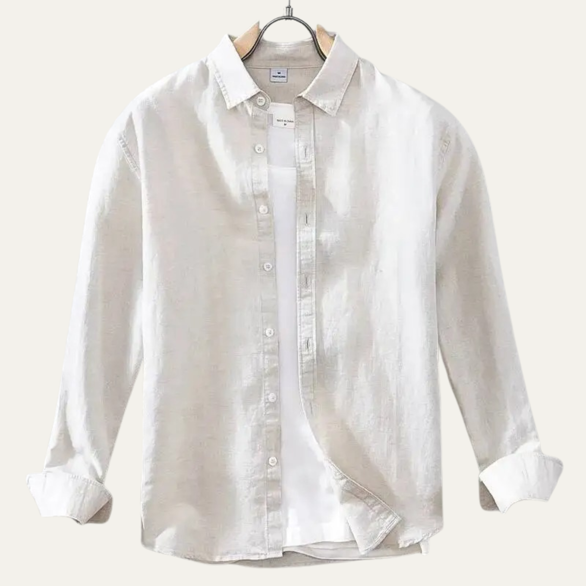 The Ashenwood Men’s Classic Linen Cotton Button Up Shirt