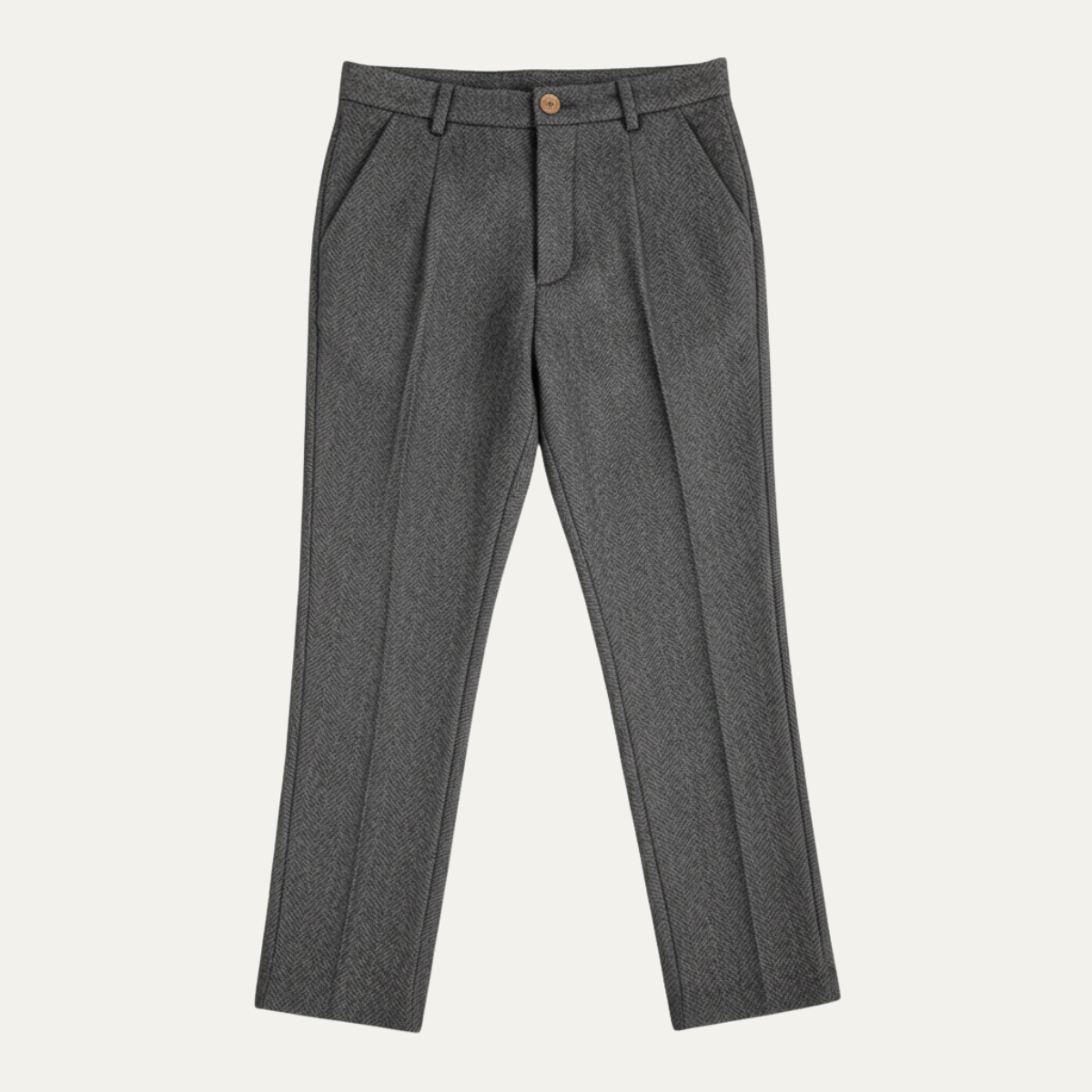 The Hawkington Men’s Vintage Wool Herringbone Straight Leg Pants