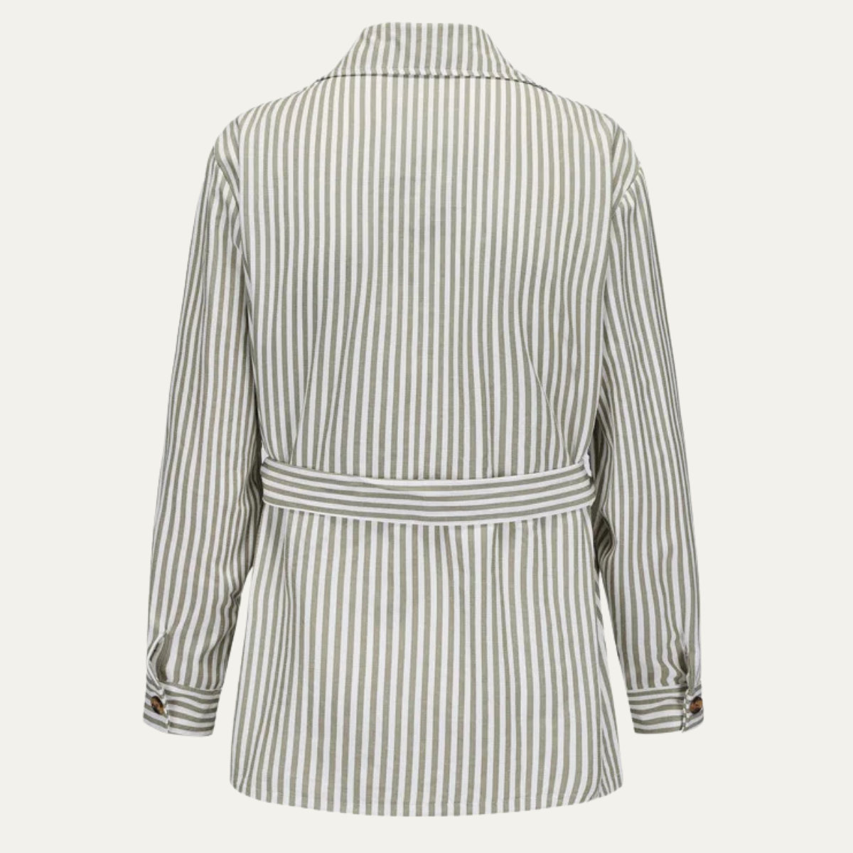 The Bramblewood Men’s Streetwear Striped Button Down Shirt with Pockets