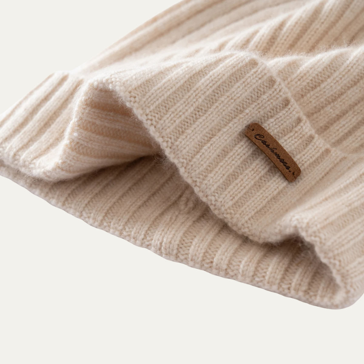 The Blackwell Men's Stylish Ribbed Knit Cashmere Beanie