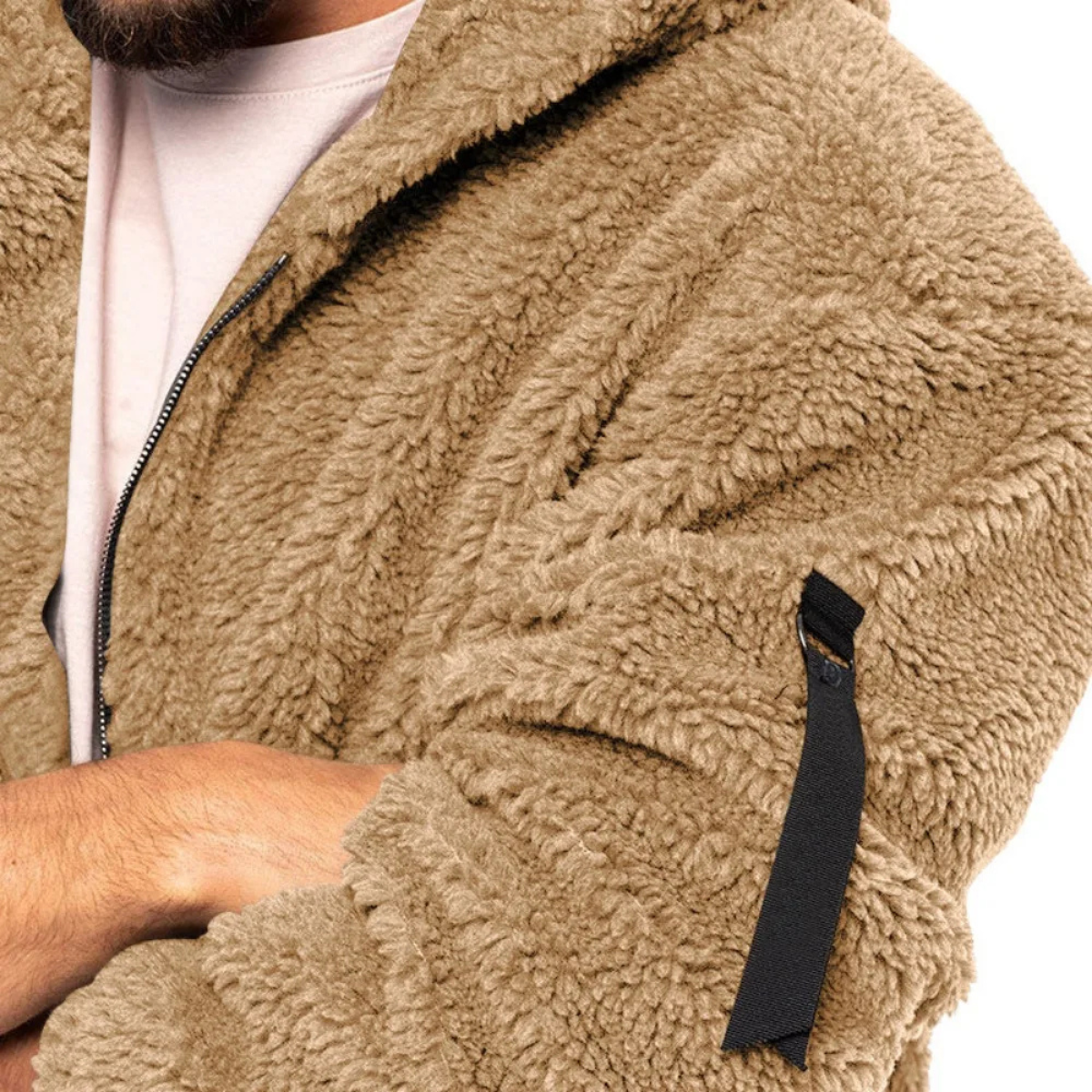 The Brixton Men’s Fleece Warm Soft Velvet Hoodie Jacket