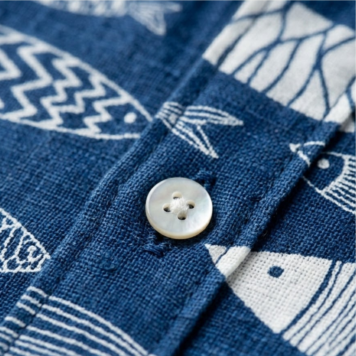 The Fairbrook Lane Men’s Retro Linen Hawaiian Beach Shirt