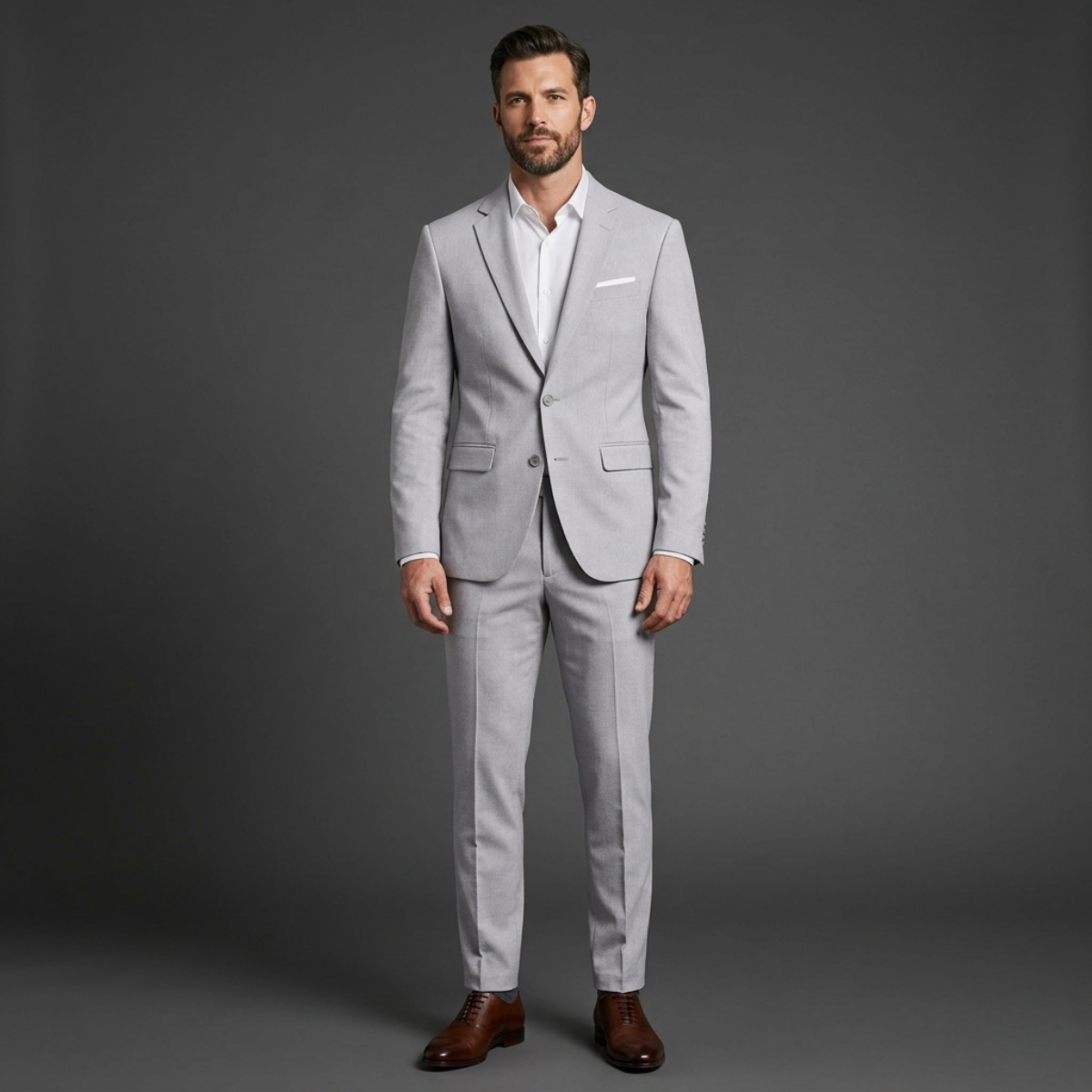 The Brescia Men’s Two Piece Suit – Slim Fit Blazer and Pants Formal Set