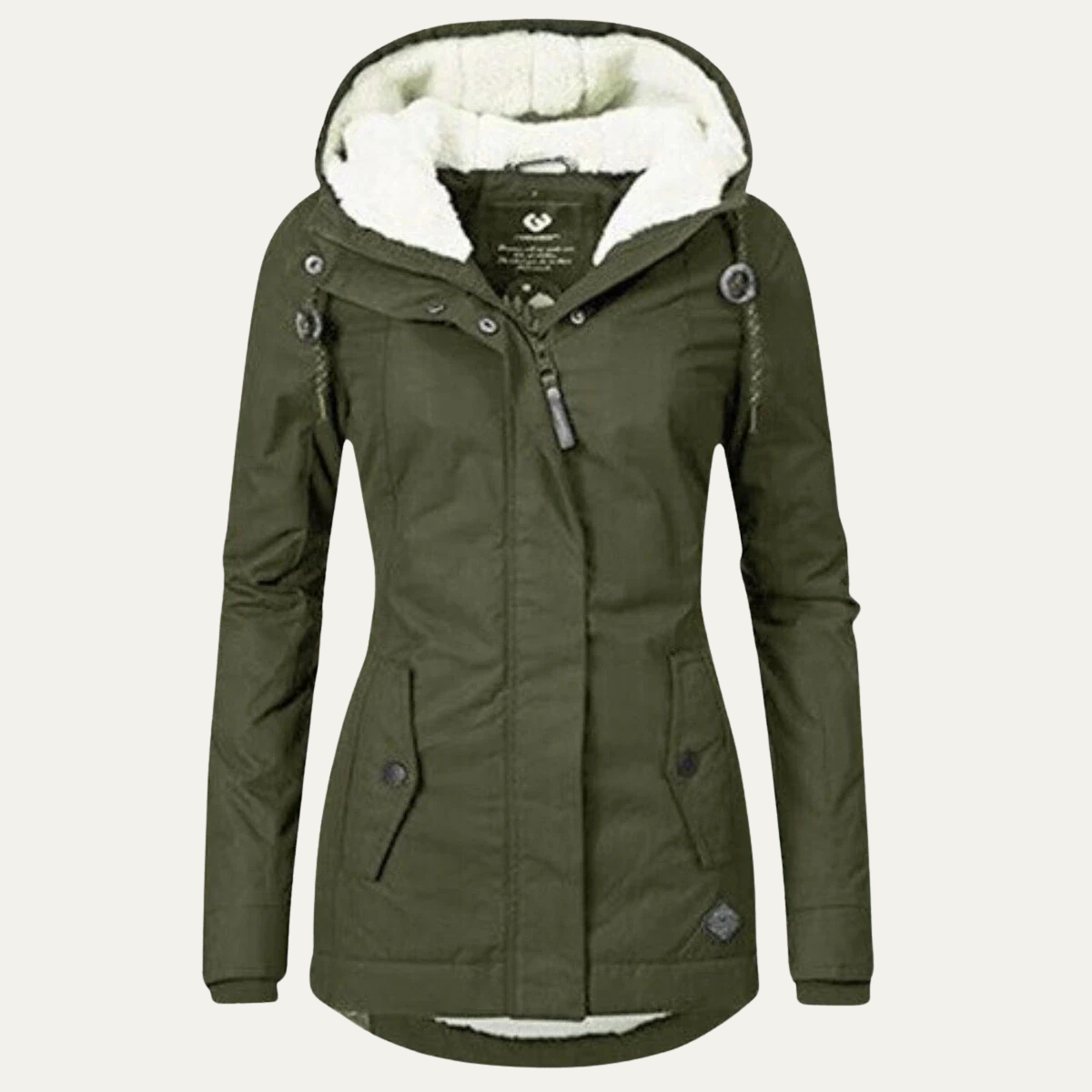 Women's Fur Hooded Winter Parka – Warm Fleece Lined Jacket