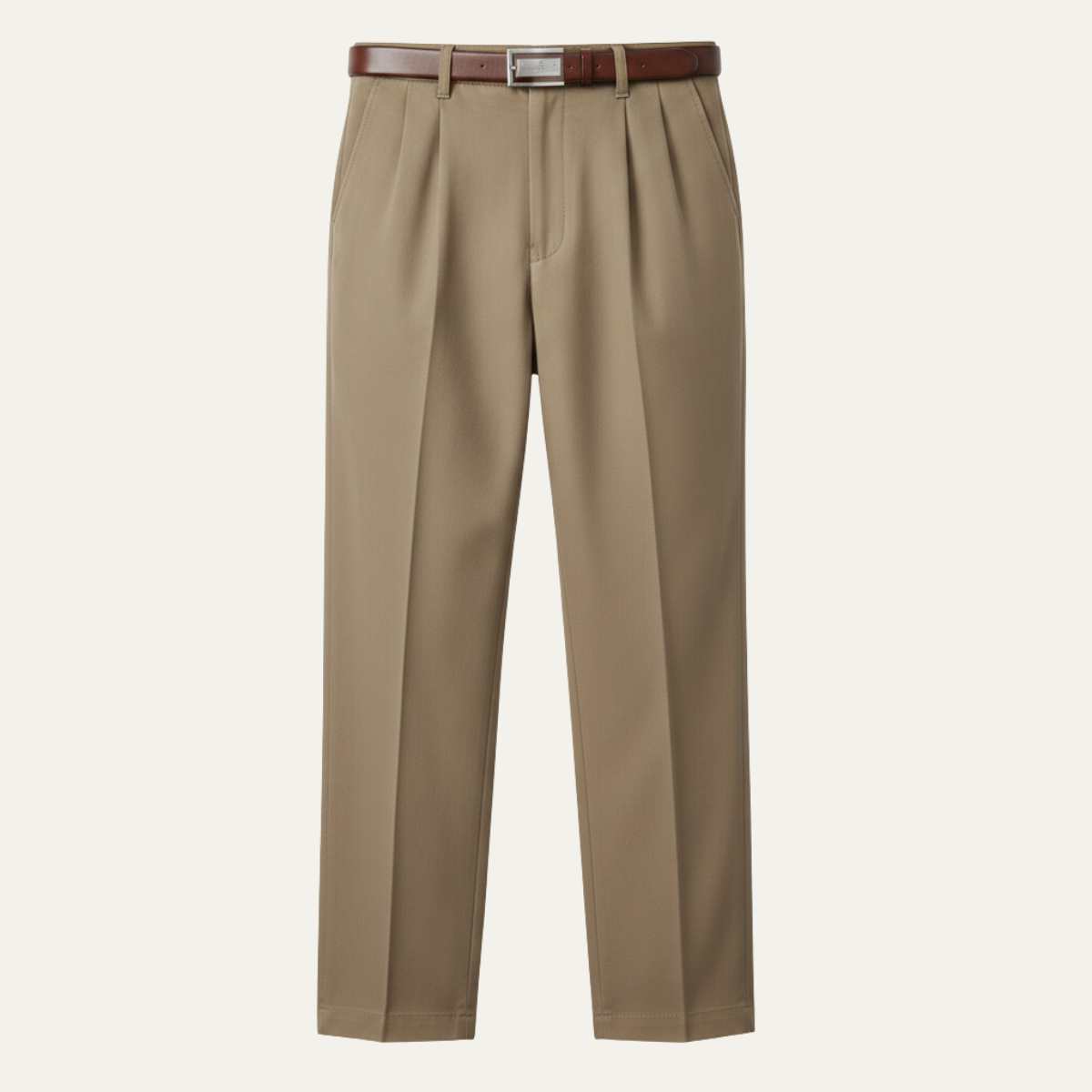 The Montfield Men’s Double Pleated High Waist Straight Leg Pants