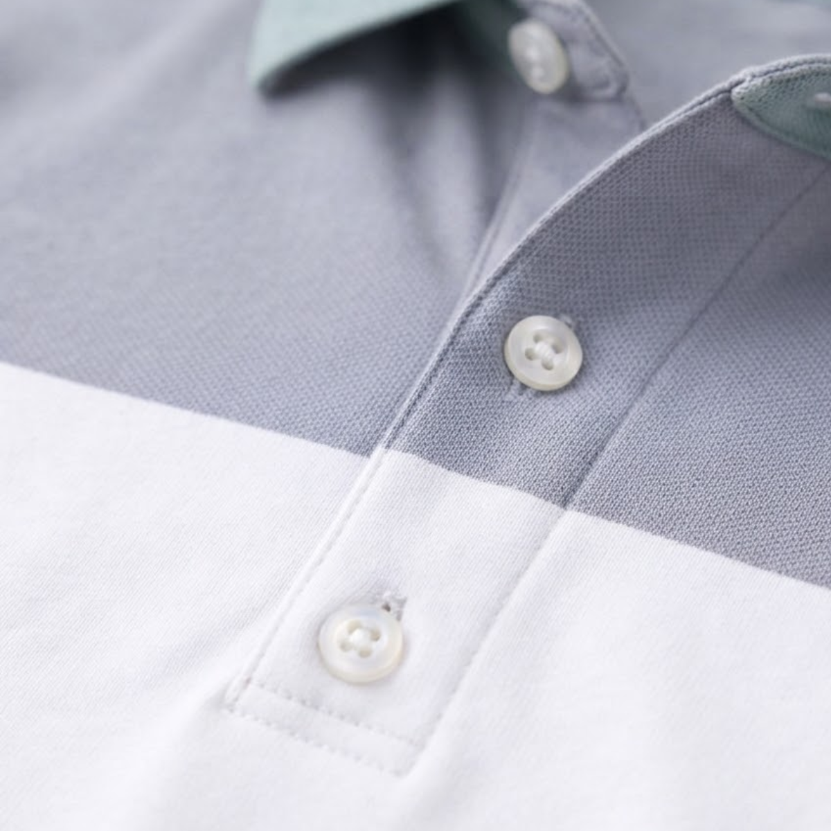 The Bergamo Men’s Casual Color Block Summer Polo Shirt