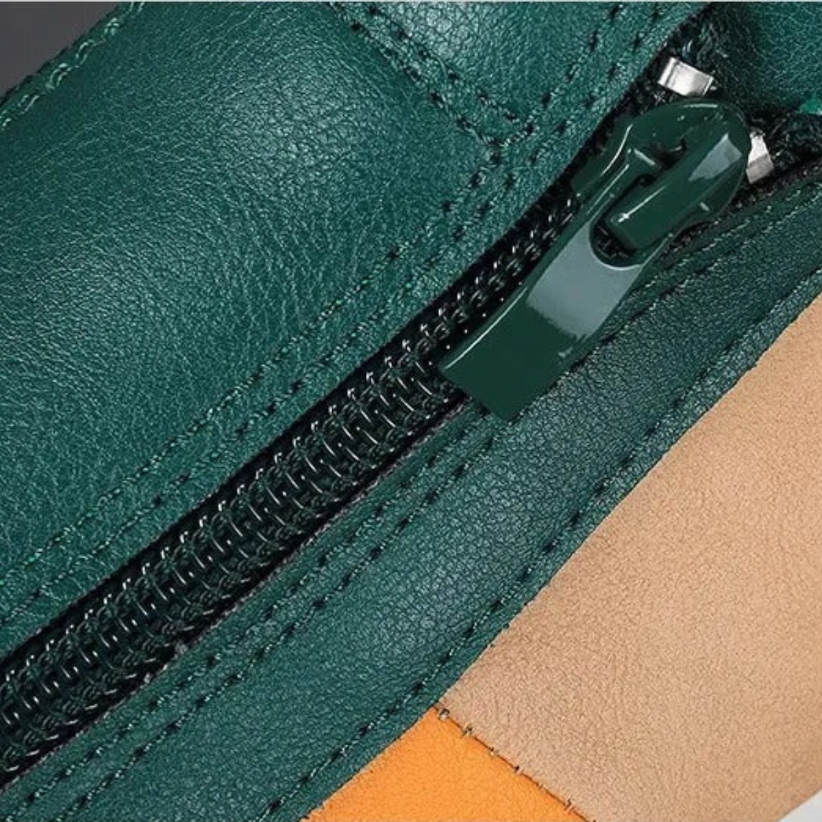 The Rome Men’s Leather Sneakers - Luxury Designer Shoes with Zip