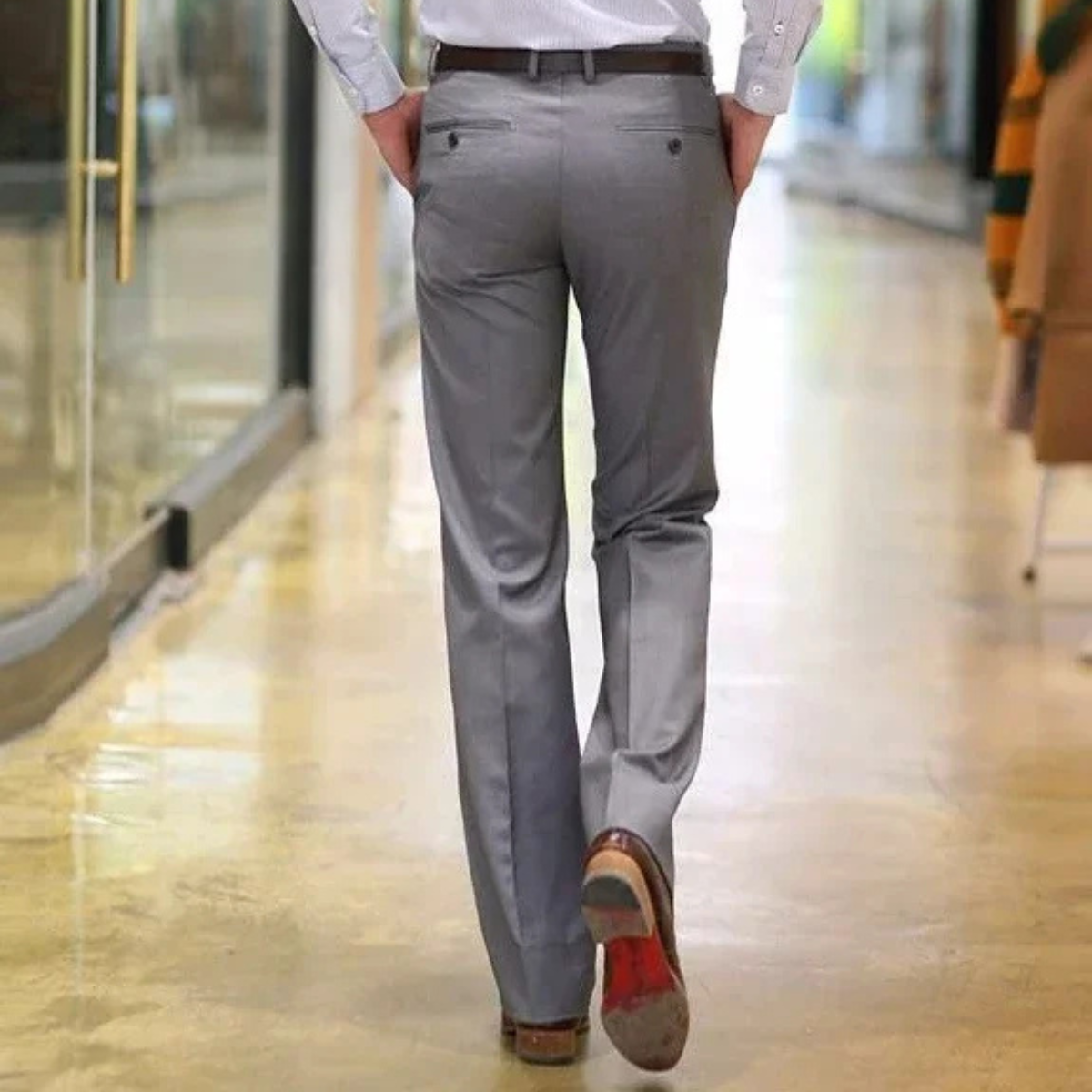 The Monza Men’s Slim Fit Wrinkle Resistant Business Dress Pants