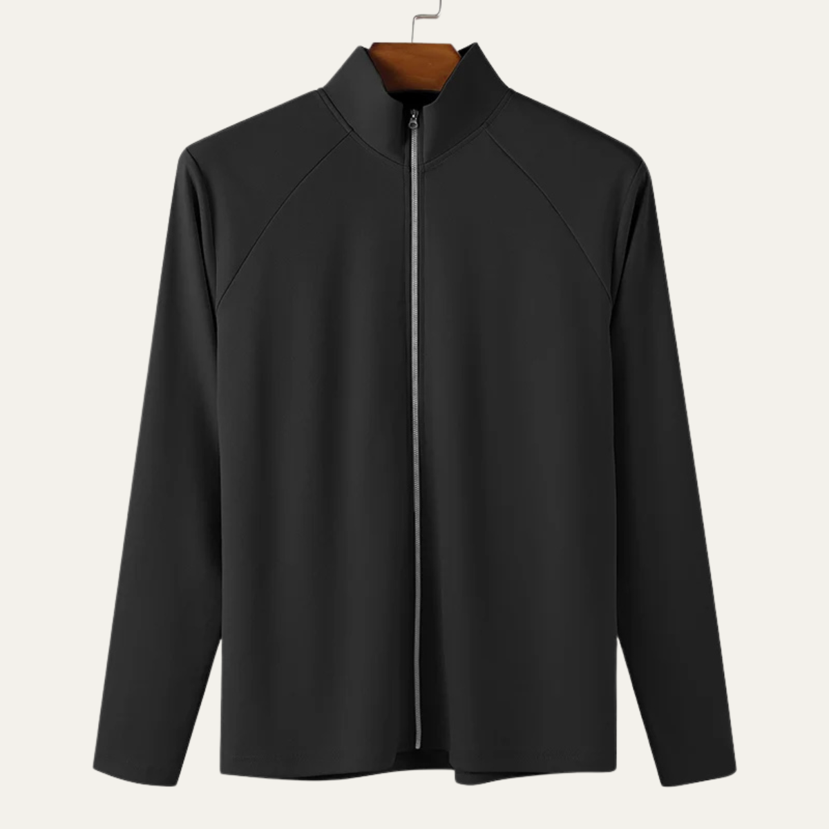 The Sassari Men’s Slim Fit Zip Up Casual Turtleneck Shirt