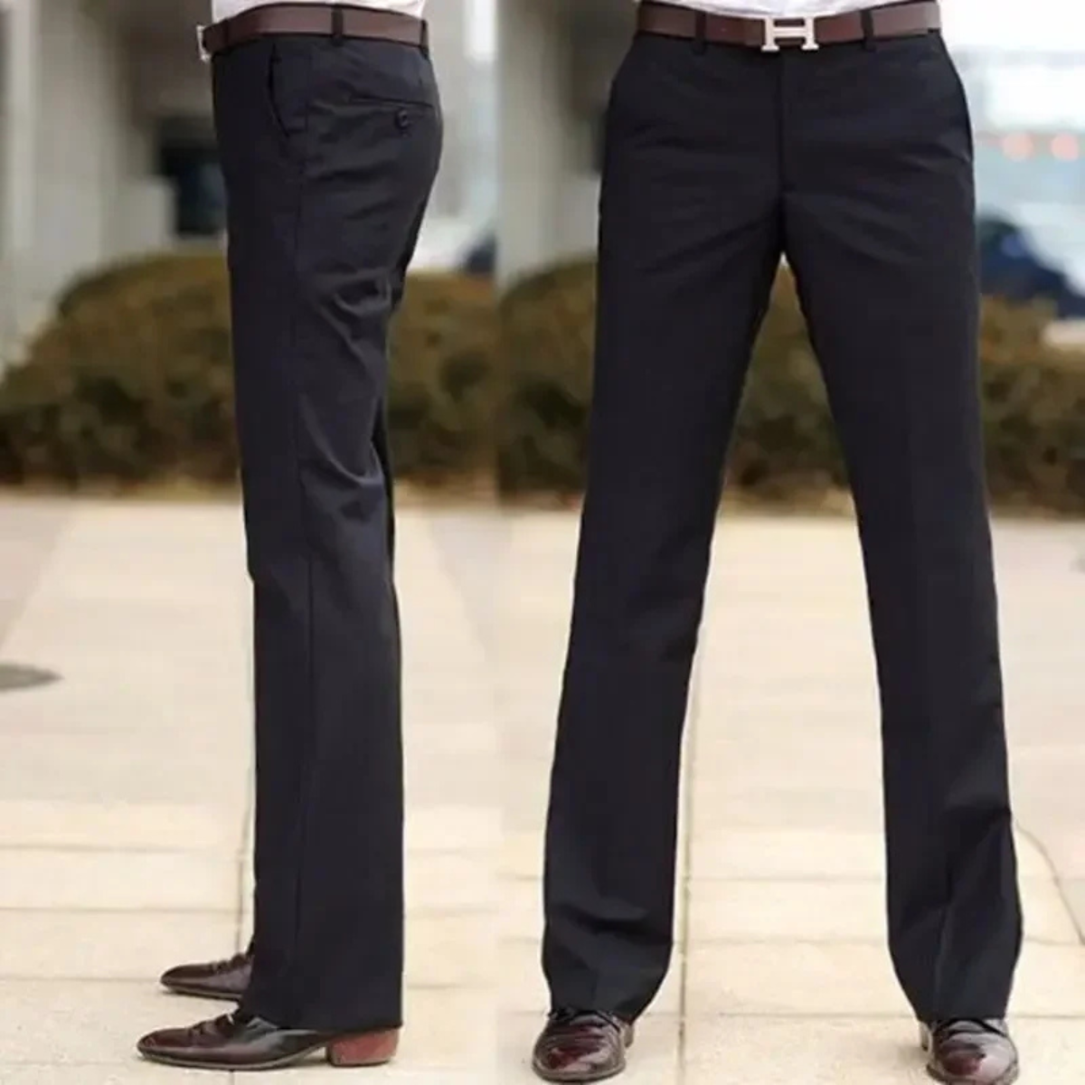 The Monza Men’s Slim Fit Wrinkle Resistant Business Dress Pants