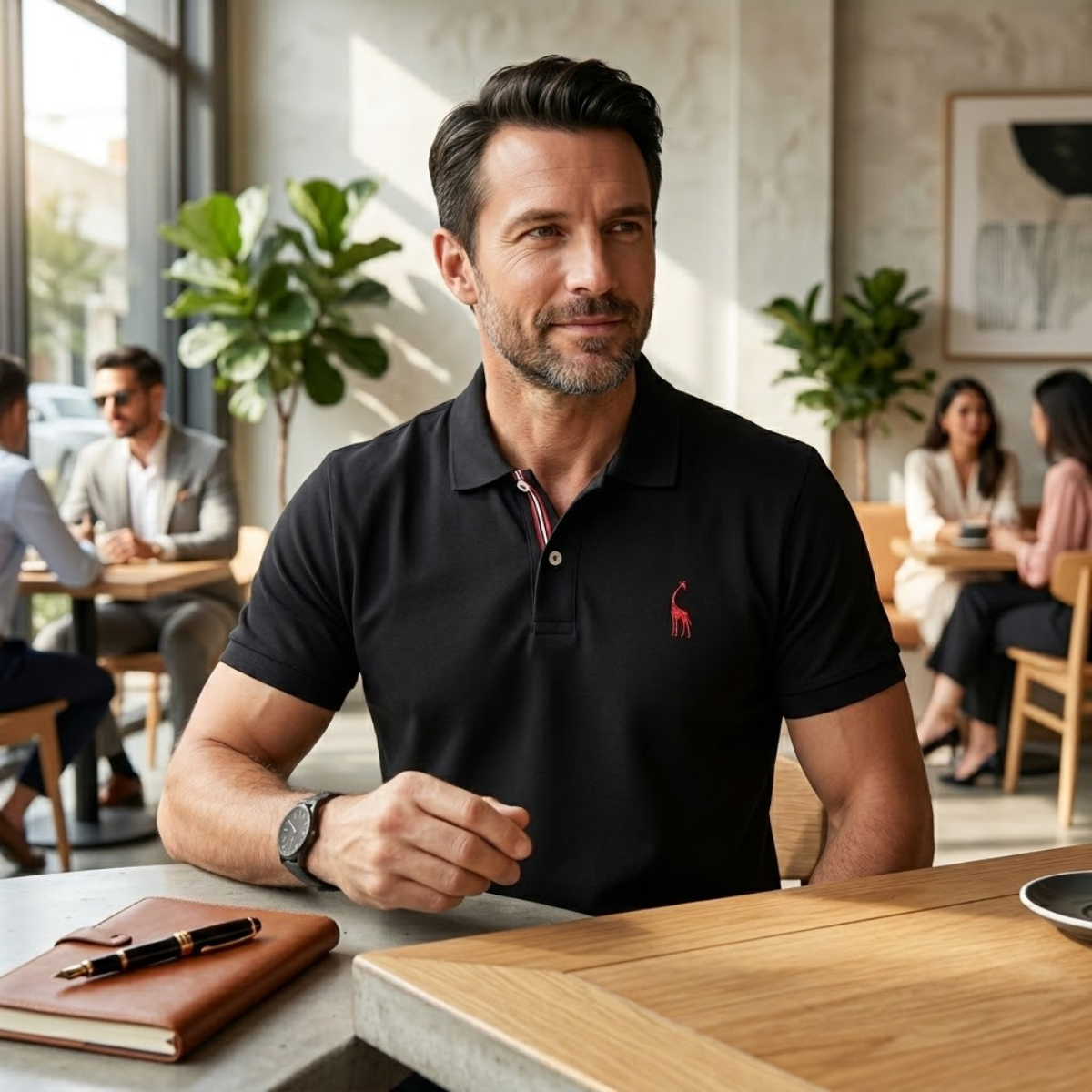 The Elmwood Men’s Cotton Smart Polo Shirt