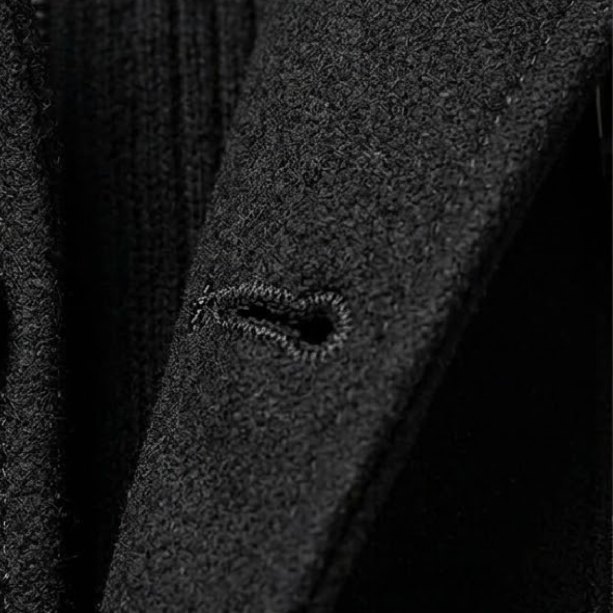 Men's Wool Blend Pea Coat Black