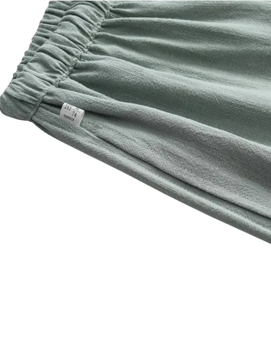 The Hudson Men's Relaxed Fit Linen Drawstring Pants