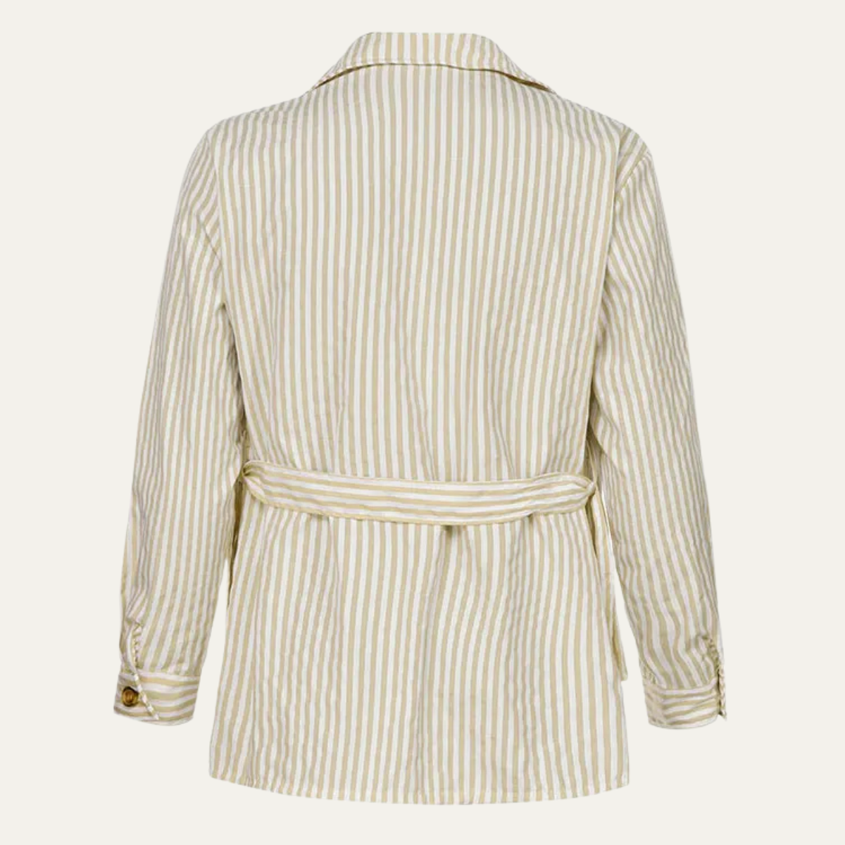 The Bramblewood Men’s Streetwear Striped Button Down Shirt with Pockets