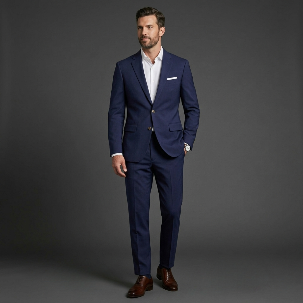 The Brescia Men’s Two Piece Suit – Slim Fit Blazer and Pants Formal Set
