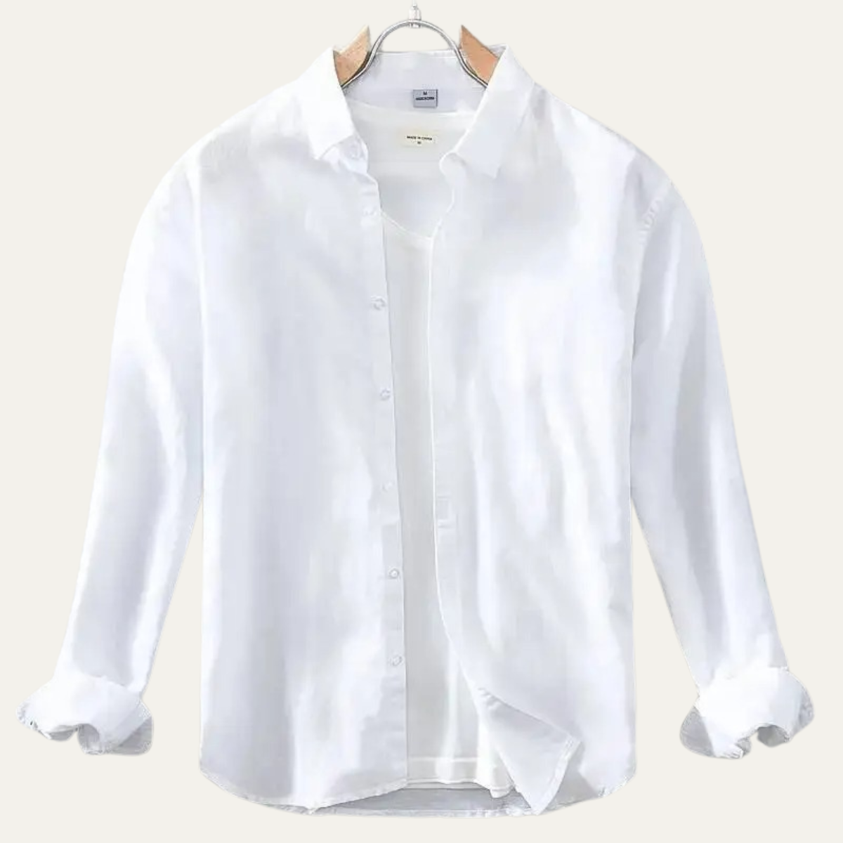 The Ashenwood Men’s Classic Linen Cotton Button Up Shirt