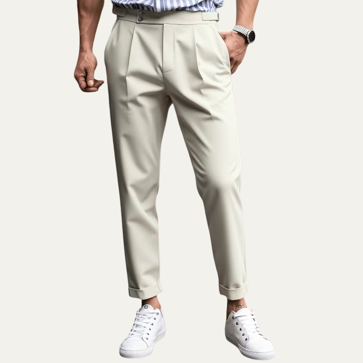 The Clare Valley Men’s Tailored Slim Fit Business Pleated Dress Pants