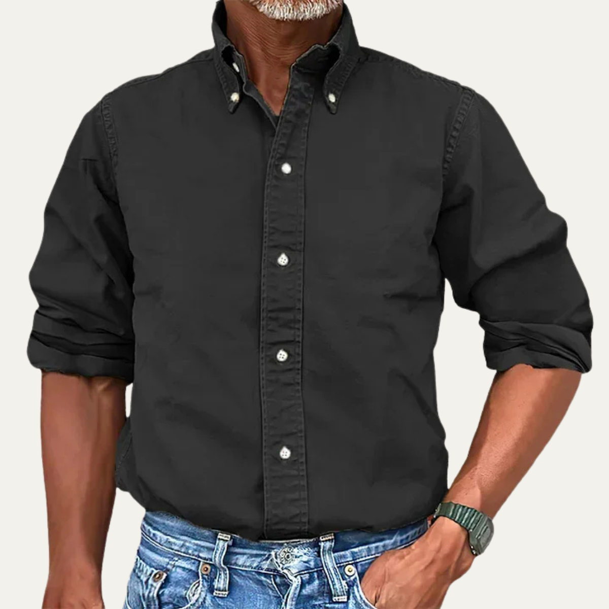 The Asti Men’s Solid Colour Button Down Business Shirt