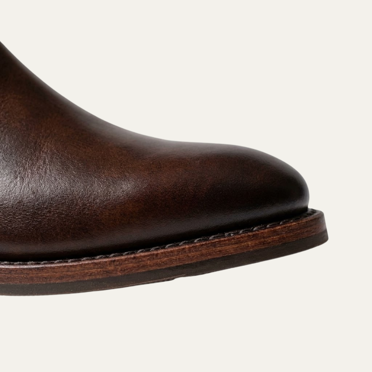 The Hawthorne  Sleek Slip On Ankle Leather Dress Boots