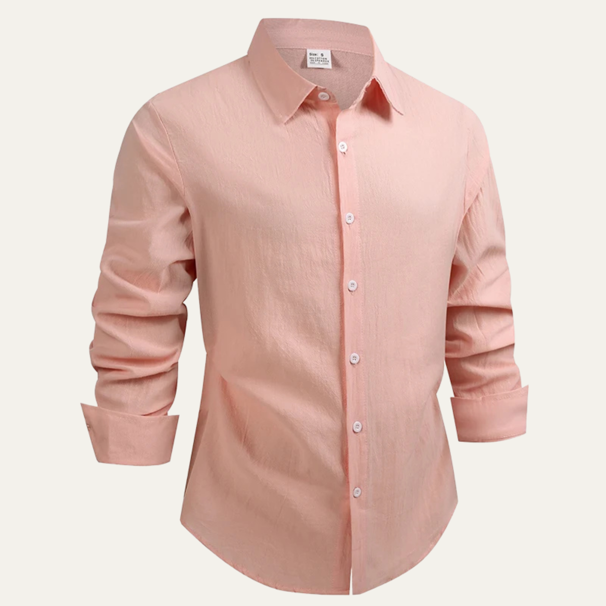 The Taormina Men’s 100% Linen Cotton Trendy Dress Shirt