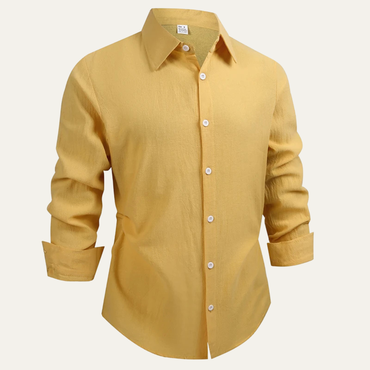 The Taormina Men’s 100% Linen Cotton Trendy Dress Shirt