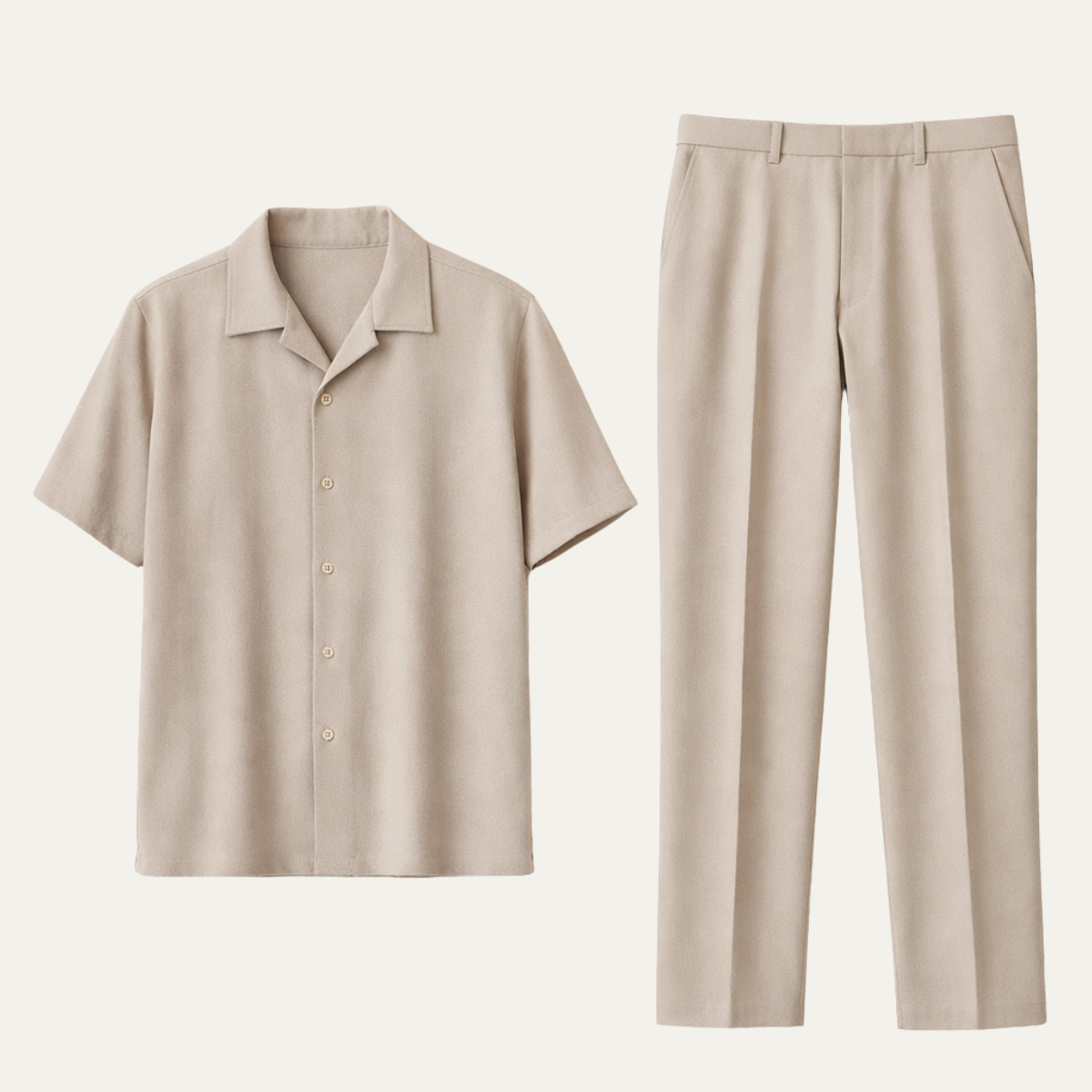 The Cuneo Men's Relaxed Shirt and Pants Set