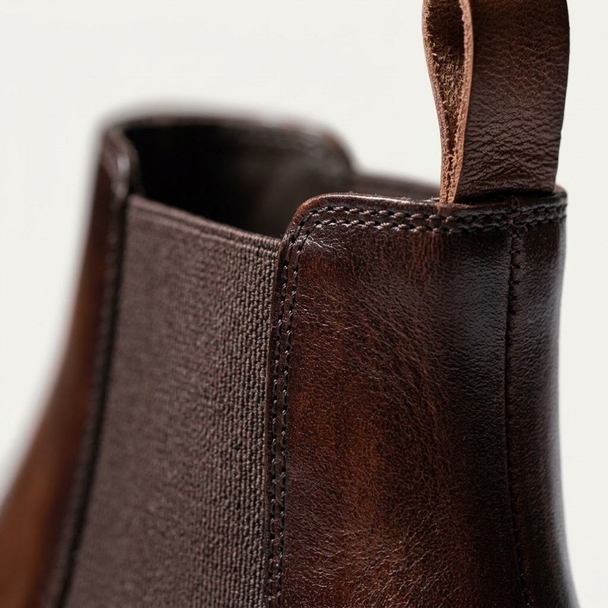 The Hawthorne  Sleek Slip On Ankle Leather Dress Boots