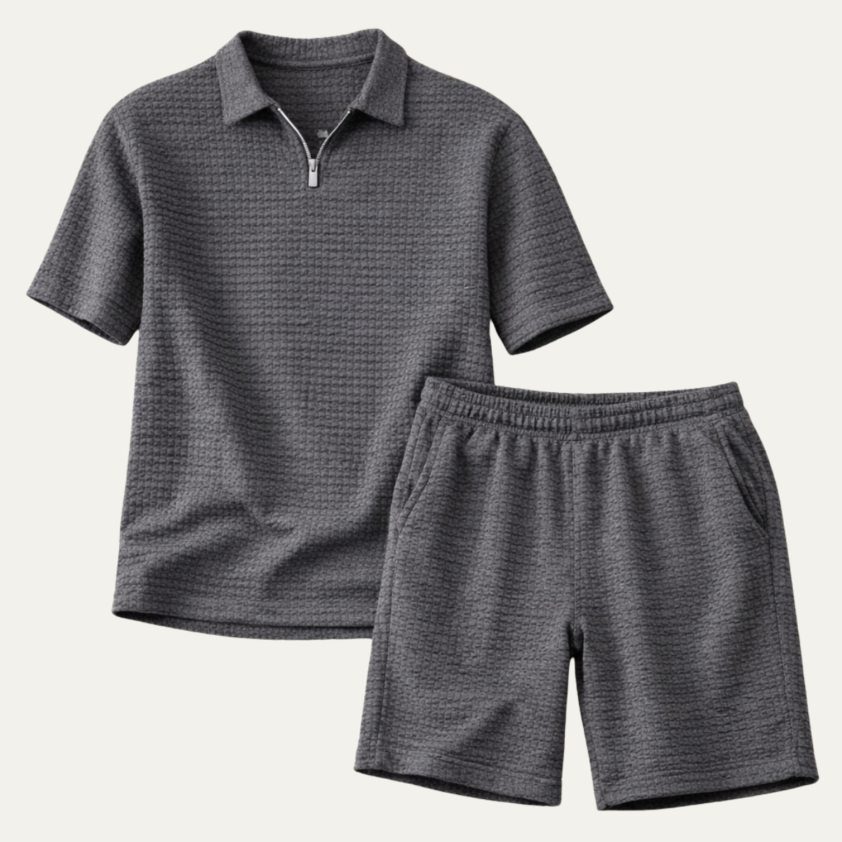 The Ashcroft Men’s Casual Summer Polo Shirt &amp; Shorts Set