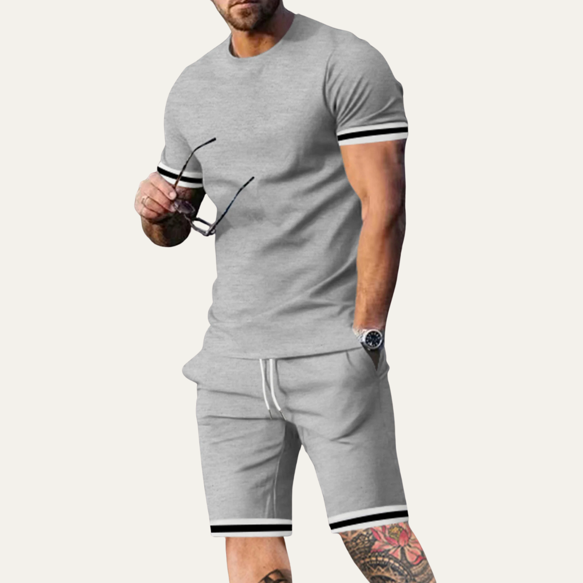 The Rimini Men’s Casual Summer Set – T Shirt and Shorts