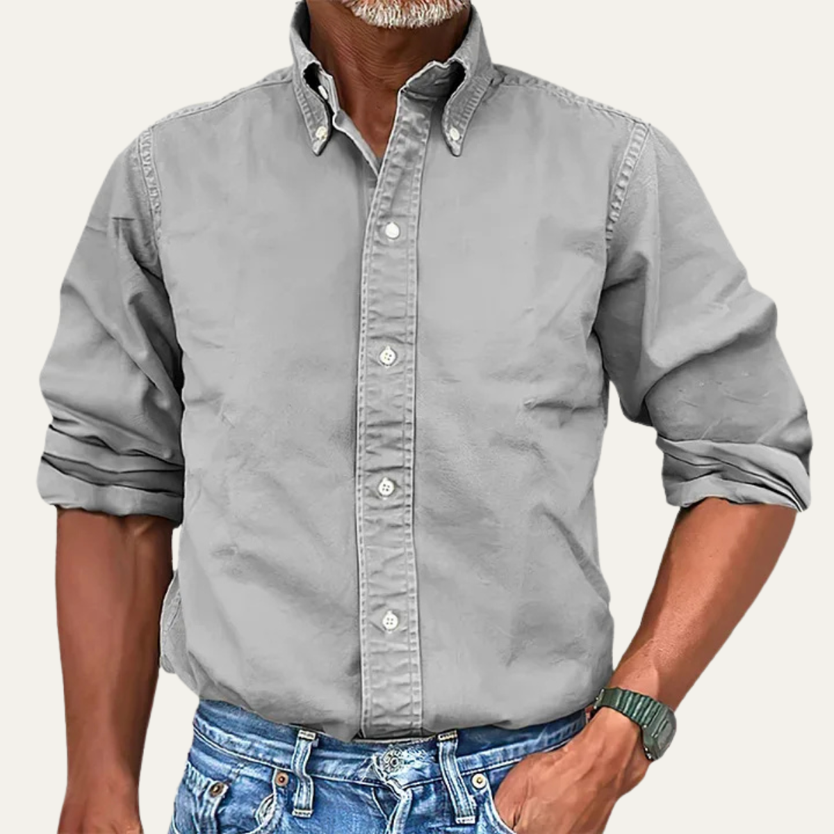 The Asti Men’s Solid Colour Button Down Business Shirt