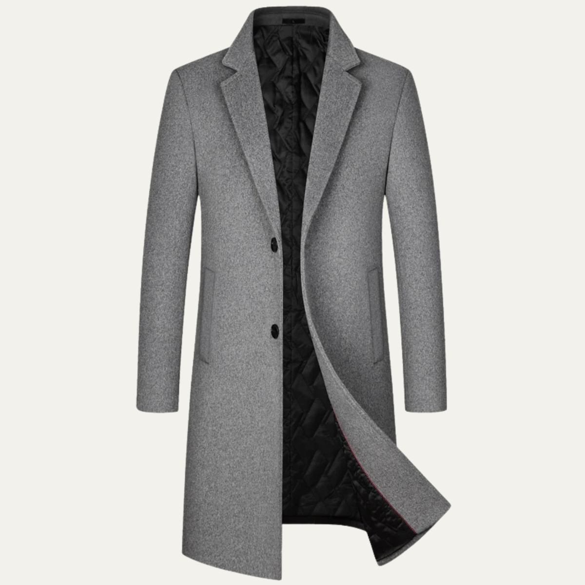 The Ascot Men's Elegant Wool Long Winter Smart Coat