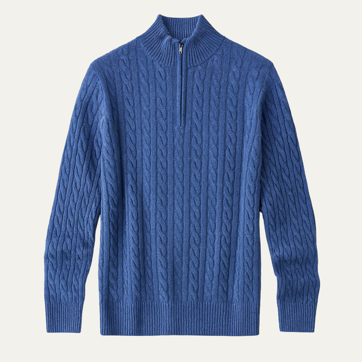 The Pinecrest Men's Warm Mock Neck Winter Knit Half Zip Sweater