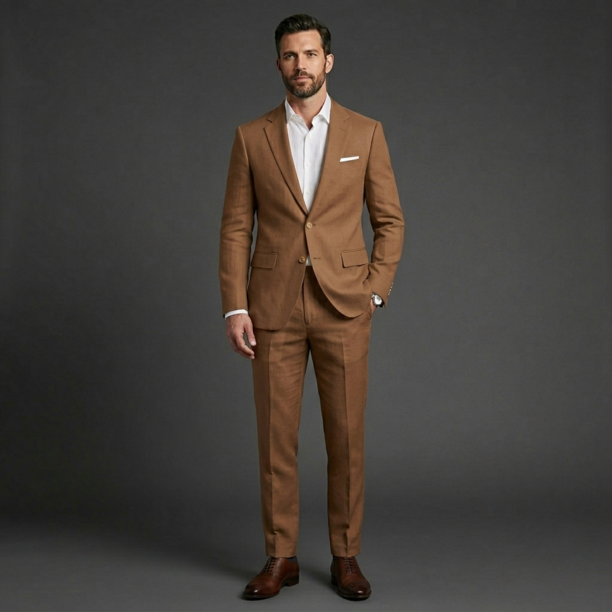 The Brescia Men’s Two Piece Suit – Slim Fit Blazer and Pants Formal Set