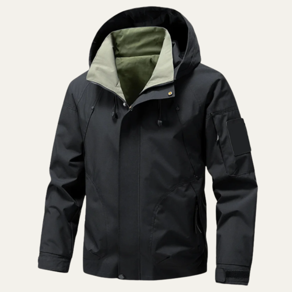 The Everfort Waterproof Rain Jacket – Windproof Hooded Outdoor Coat