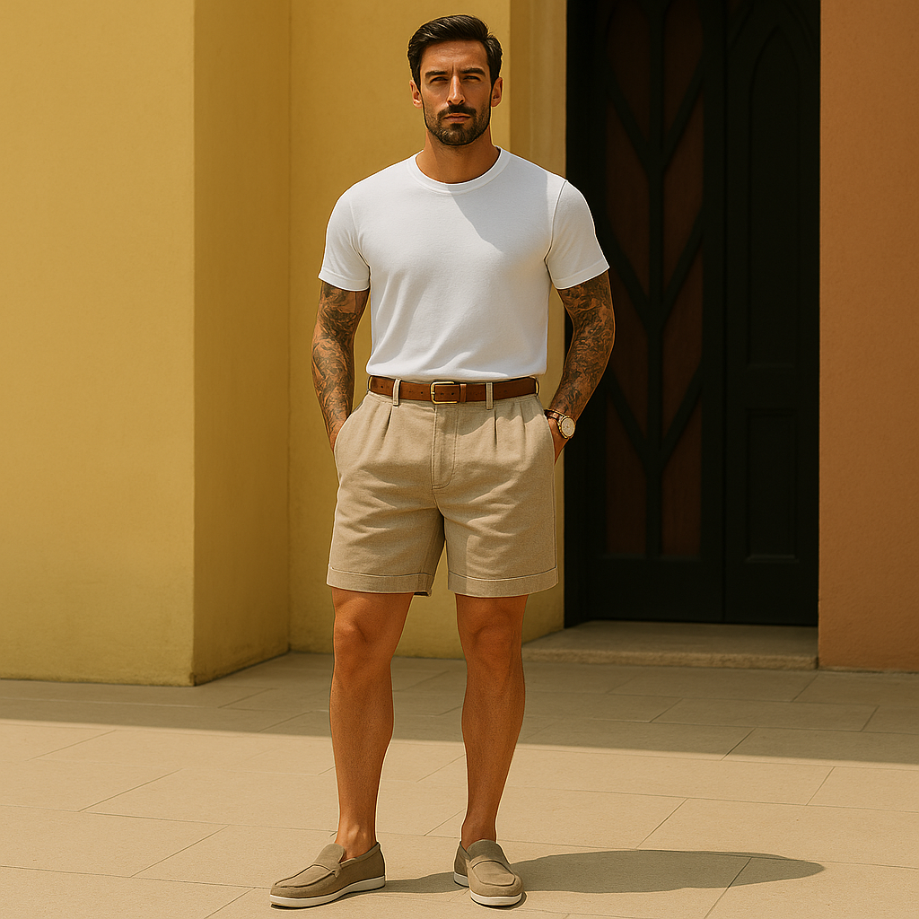 The Fairford Men's Tailored Cotton Shorts