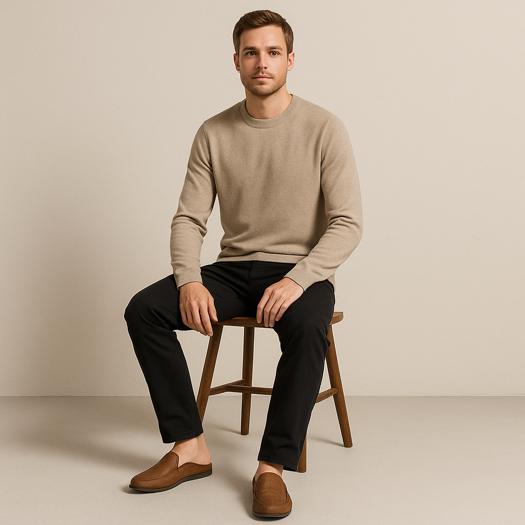 Comfortable Men’s Leather Loafers – Easy Slip-On Style