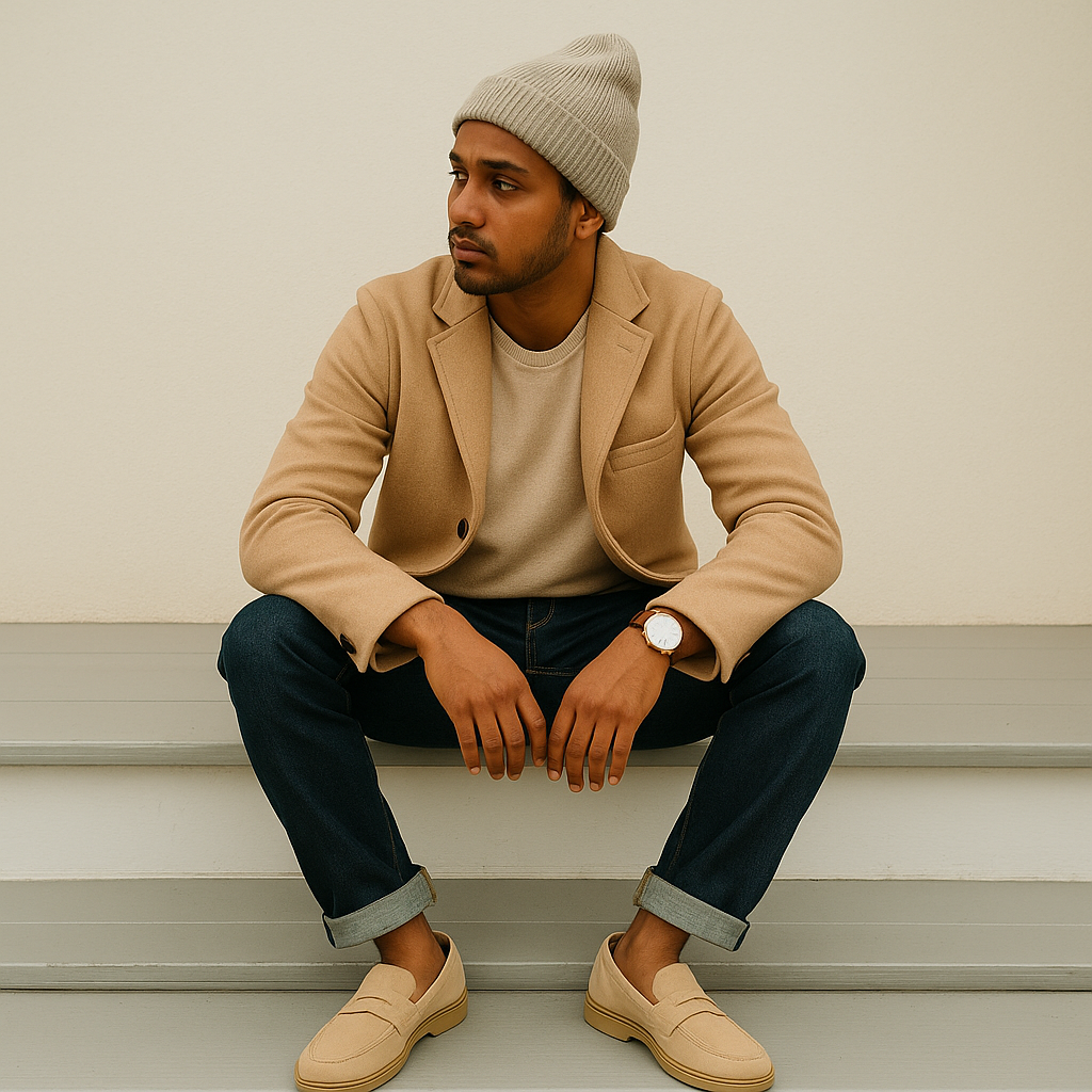 Men’s Suede Penny Loafers – Classic Slip-On Comfort