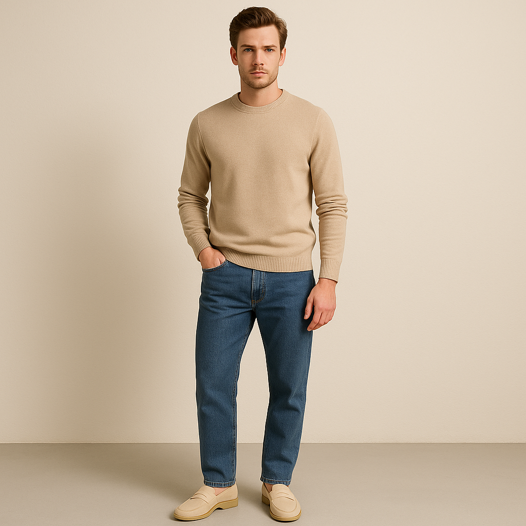 Men’s Suede Penny Loafers – Classic Slip-On Comfort