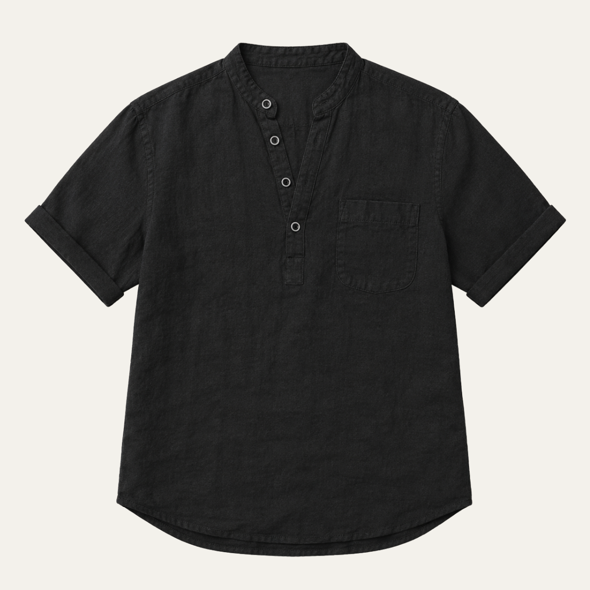 The Cortona Men's Breathable Linen Collar Shirt