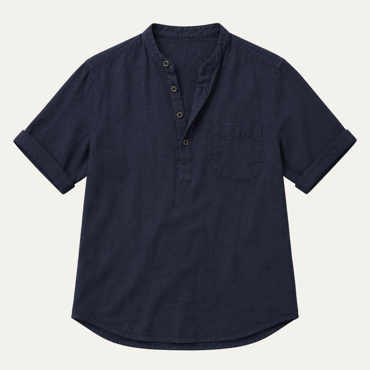 The Lecce Men's Casual Linen Collar Shirt