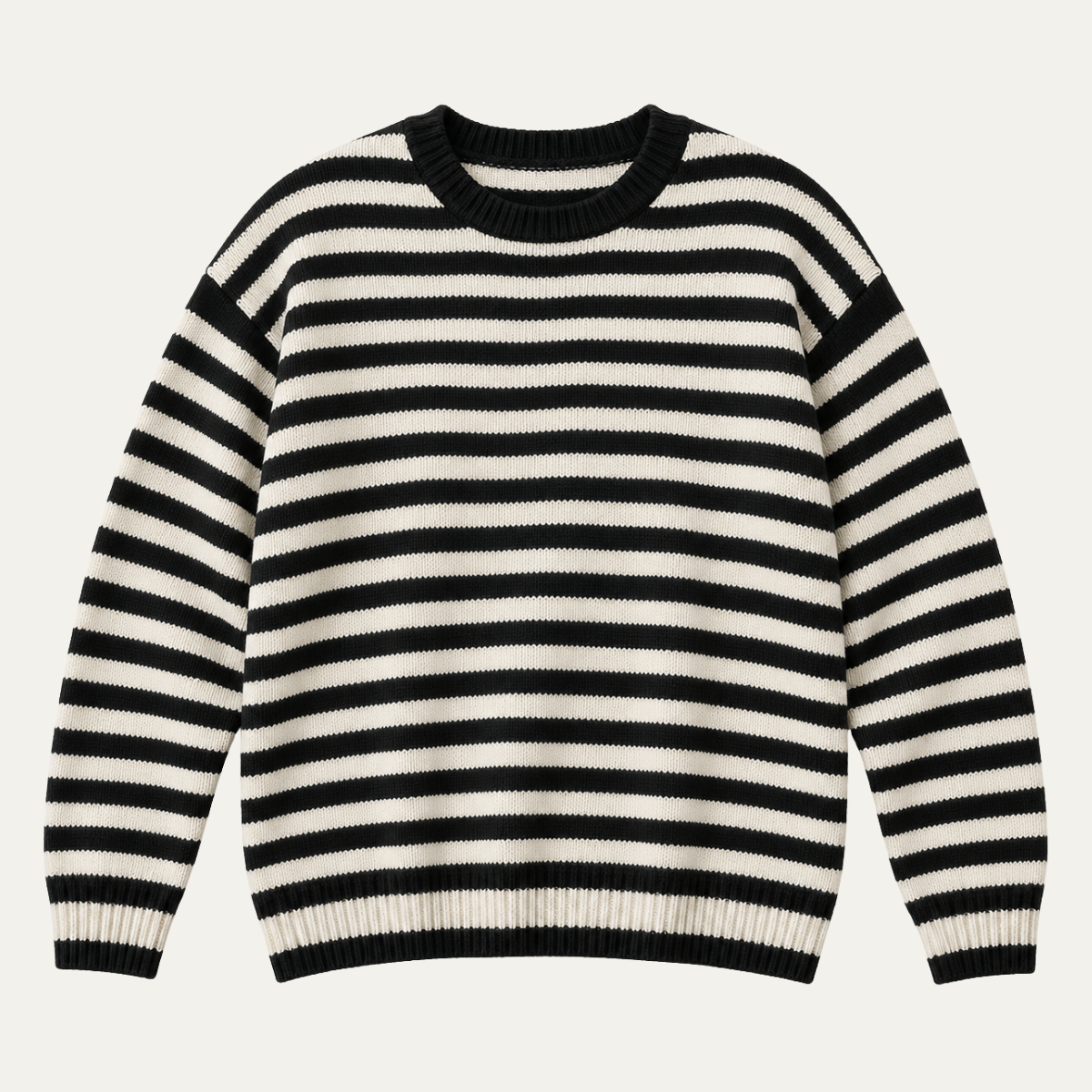 Women's Casual Striped Knit Sweater