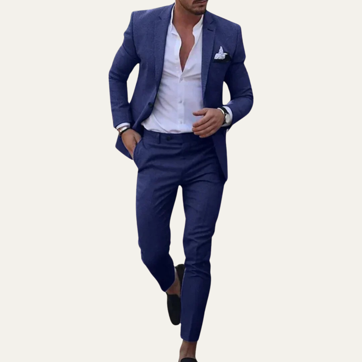 The Cesena Men's Casual Linen Suit