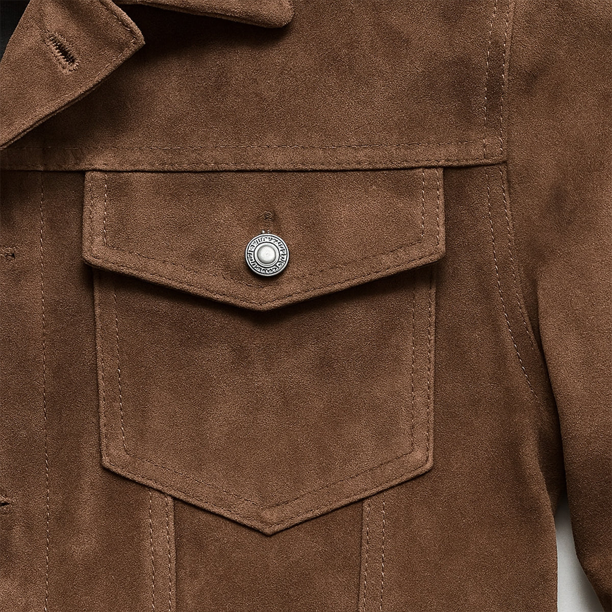 Men's Vintage Suede Cargo Jacket