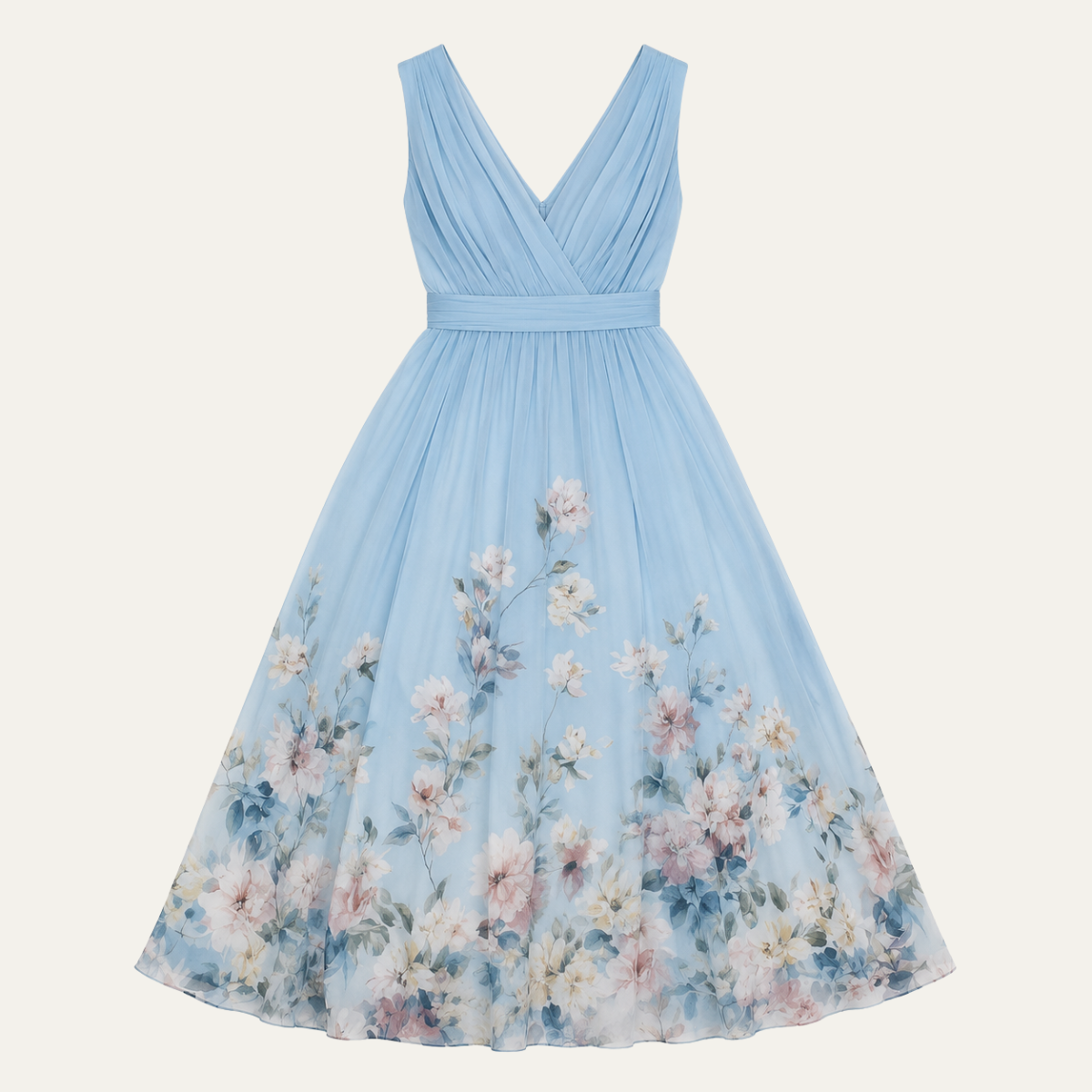 Floral Wedding Guest Maxi Dress