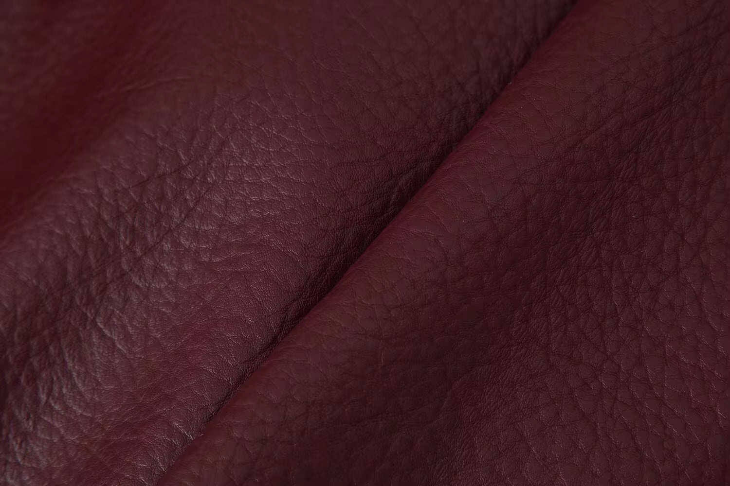 Women's Oversized Fur Collar Jacket — Wine Red
