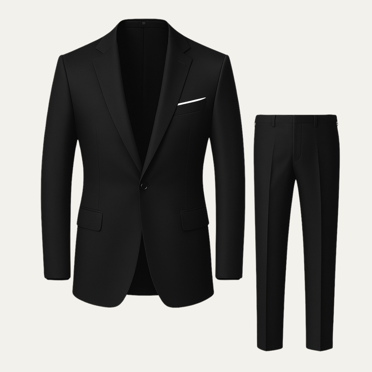 The Barbaresco Men’s Elegant Slim Fit Suit Set – Business Blazer &amp; Pants