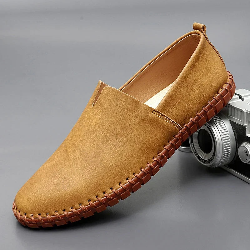 The Lerici Men's Handcrafted Leather Slip On Loafers